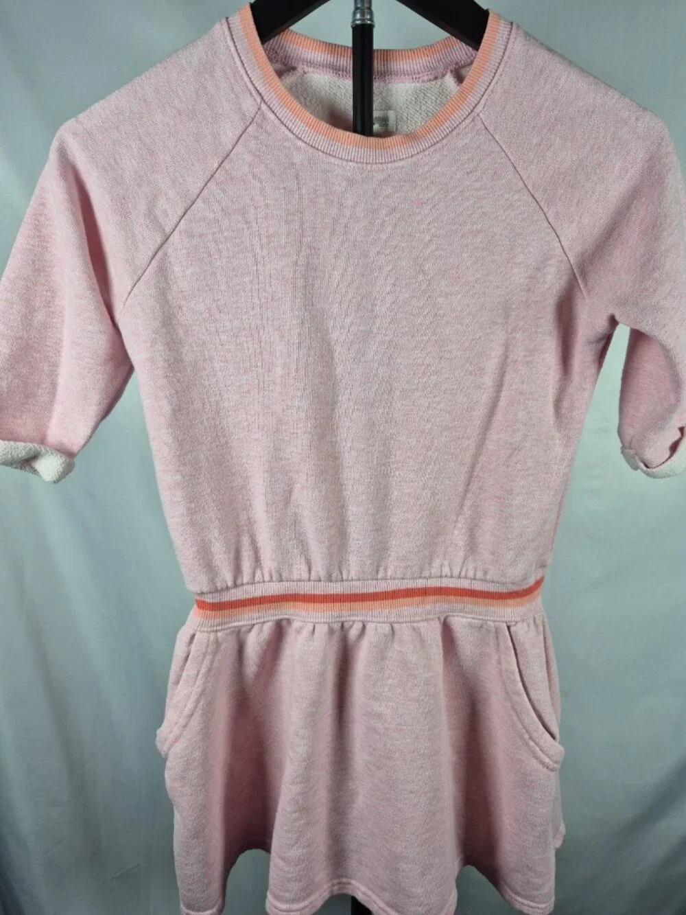 Gymboree Girls M 7-8 Pink Sweatshirt Skater Dress With Pockets
